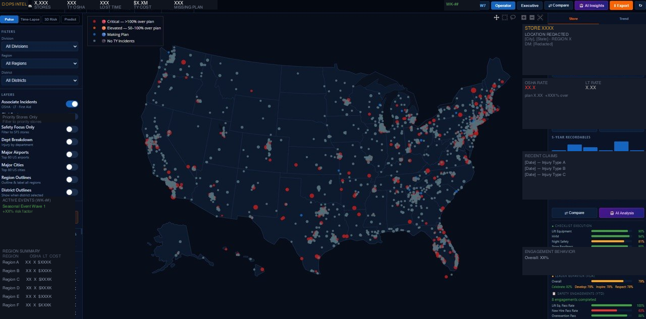 National Operations Safety Map